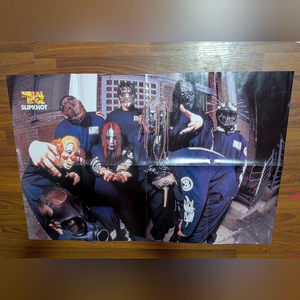 Vintage 2001 Slipknot Band Poster